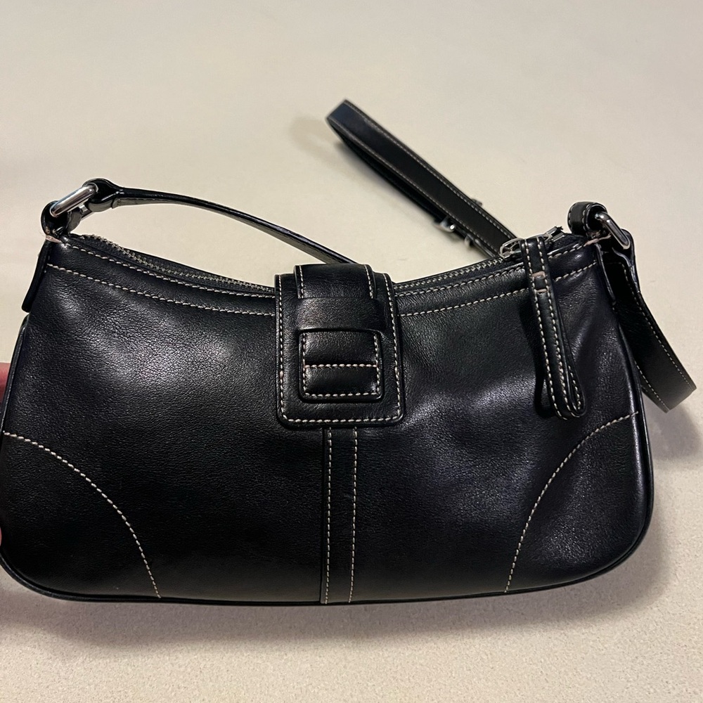 COACH Hampton 7540 Black Demi Buckle SOHO Crossbody Mini Bag Vintage Y2K - Picture 4 of 14
